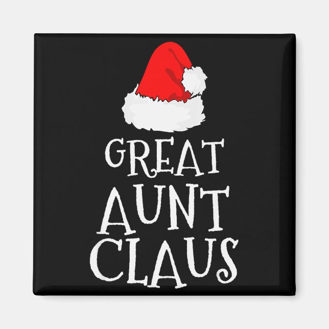 Great Aunt Claus Christmas Santa's Pajama Family M Magnet (Front)