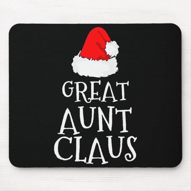 Great Aunt Claus Christmas Santa's Pajama Family M Mouse Mat (Front)