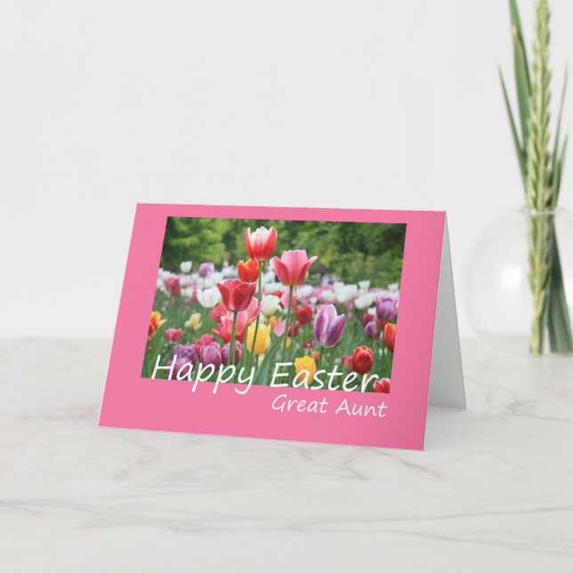 Great Aunt Happy Easter Holiday Card (Front)