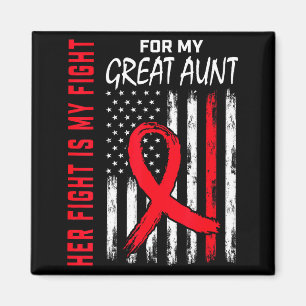 Great Aunt Heart Disease Awareness Month Products Magnet