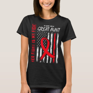 Great Aunt Heart Disease Awareness Month Products T-Shirt