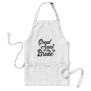 Great aunt of the bride for wedding standard apron
