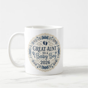 Great Aunt To A Baby Boy 2026 Mug