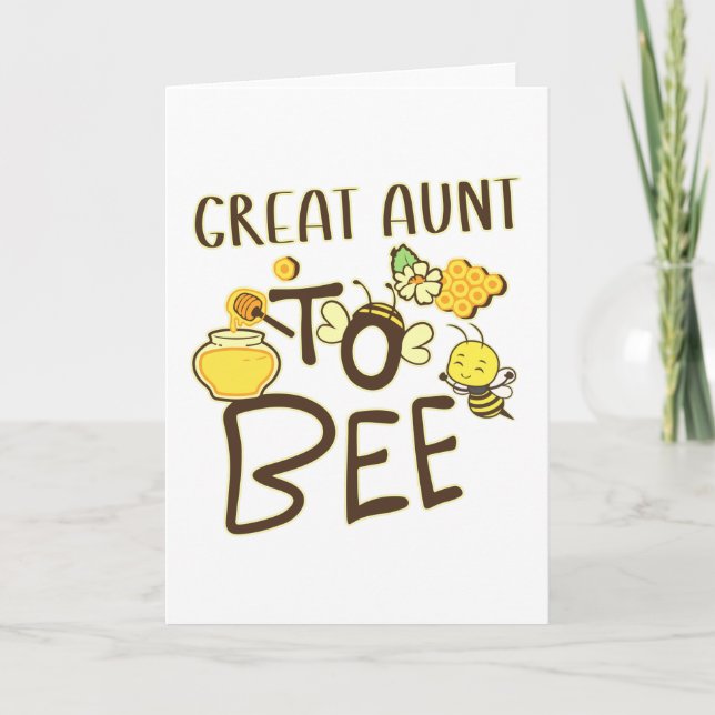 Great Aunt To Bee Pregnancy Announcement Pregnant (Front)