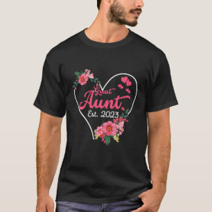 Great Aunt To Grandma 2023 Pregnancy Announcement T-Shirt