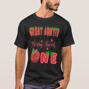 Great Auntie Of The Berry Sweet One Strawberry 1St T-Shirt