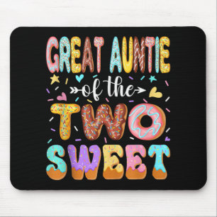 Great Auntie Of The Two Sweet 2nd Birthday Girl Do Mouse Mat
