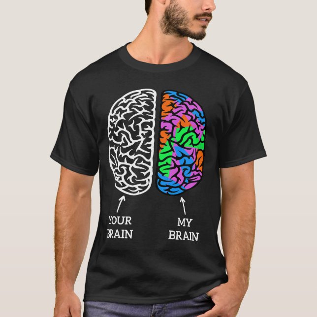 Great Autistic Dyslexia Adhd Asd Neurodiversity Br T-Shirt (Front)