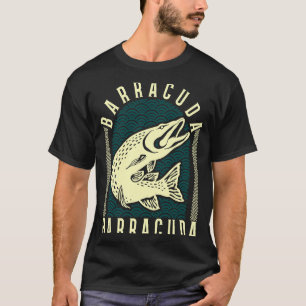 Great Barracuda Cuda Fishing Wildlife Saltwater Fi T-Shirt