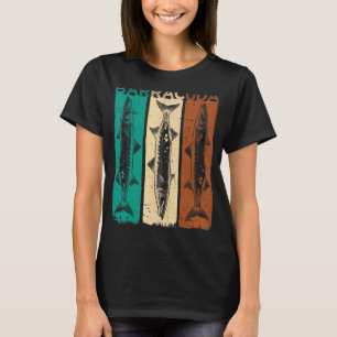 Great Barracuda Cuda Fishing Wildlife Saltwater Fi T-Shirt