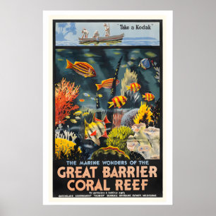Great Barrier Coral Reef Queensland Australia Poster
