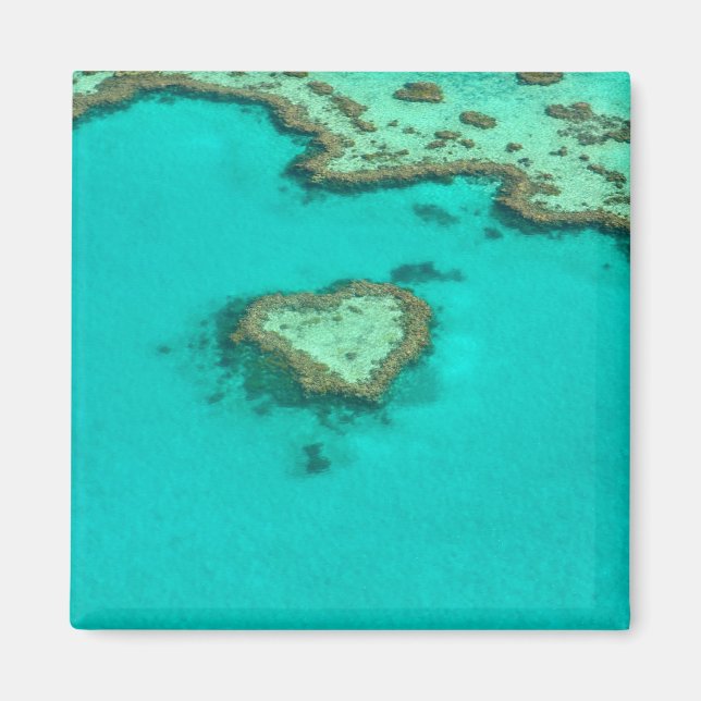 Great Barrier Reef, Australia heart coral Magnet (Front)
