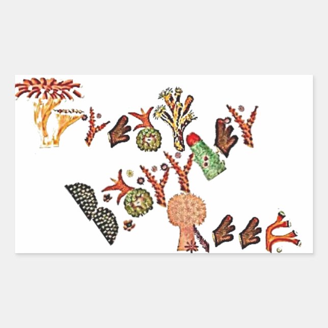 Great Barrier Reef, Coral,  Rectangular Sticker (Front)