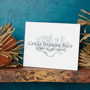 Great Barrier Reef Latitude  Longitude  Plaque