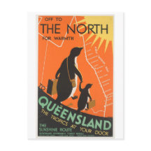 Great Barrier Reef Postcard Penquins to Queenland