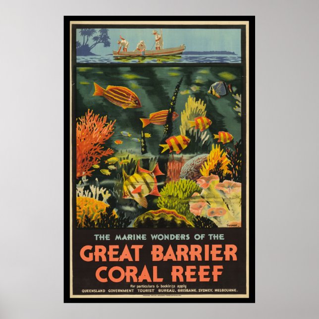 Great Barrier Reef Poster Australia (Front)