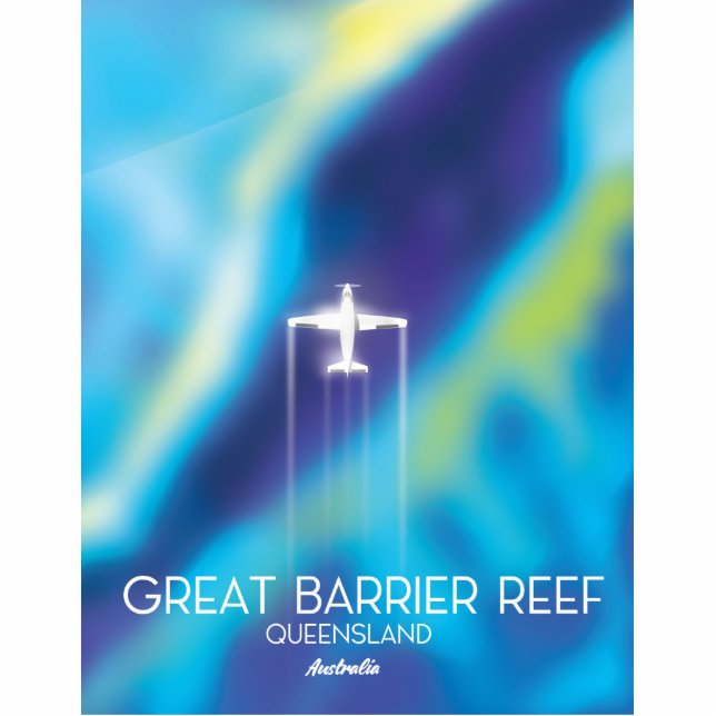 Great Barrier Reef,Queensland, Australia Standing Photo Sculpture (Front)