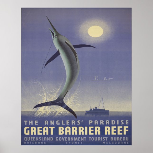 Great Barrier Reef travel poster (Front)