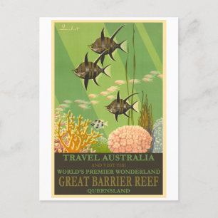 Great Barrier Reef Tropic Fish, Australia Postcard