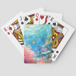 Great Barrier Reef Watercolor Playing Cards