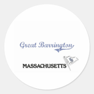 Great Barrington Massachusetts City Classic Classic Round Sticker