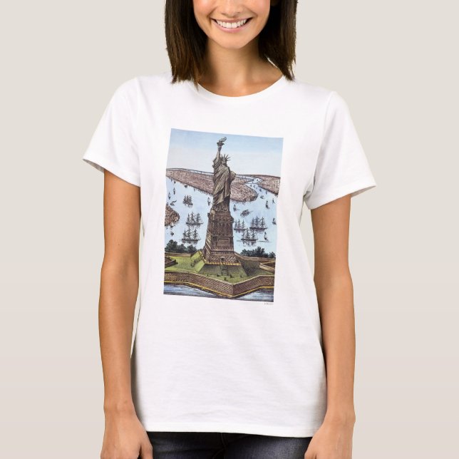 Great Bartholdi Statue T-Shirt (Front)