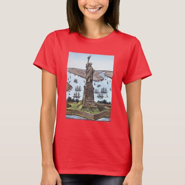 Great Bartholdi Statue T-Shirt (Front)