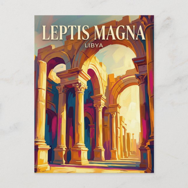 Great Basilica, Leptis Magna Libya Postcard (Front)