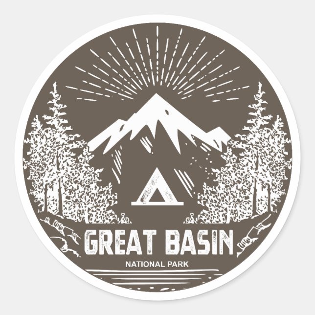 Great Basin National Park Classic Round Sticker (Front)