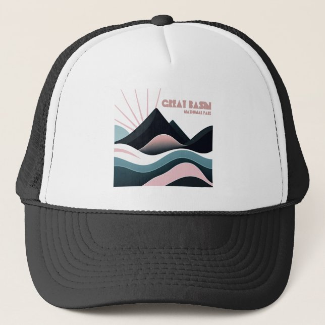 Great Basin National Park Coloured Hills Trucker Hat (Front)