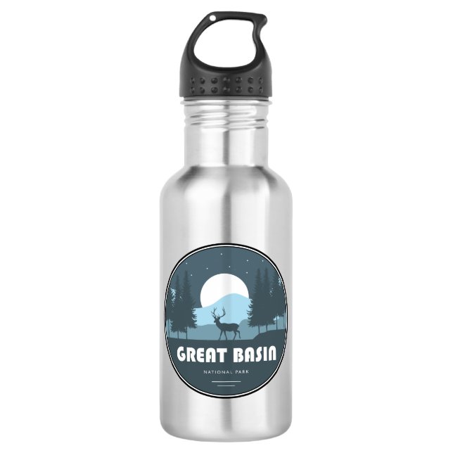 Great Basin National Park Deer 532 Ml Water Bottle (Front)