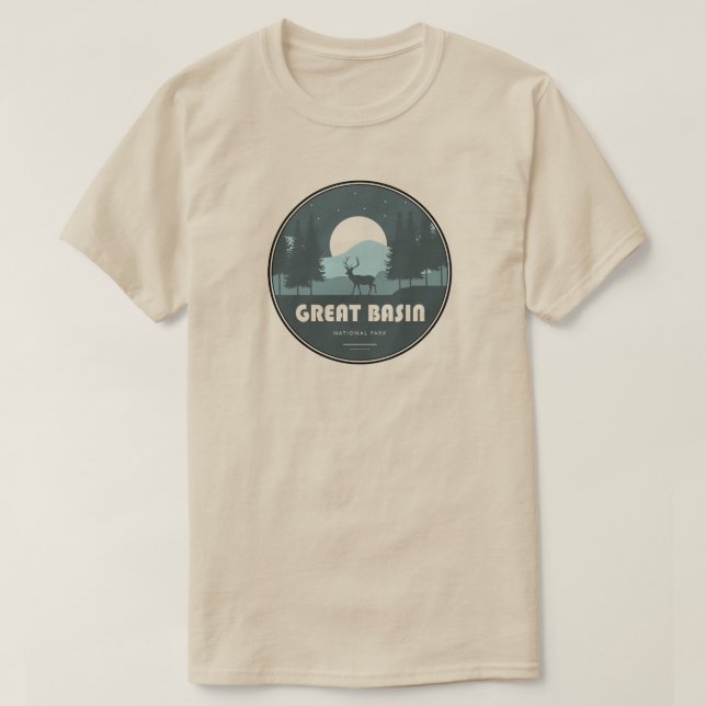 Great Basin National Park Deer T-Shirt (Design Front)