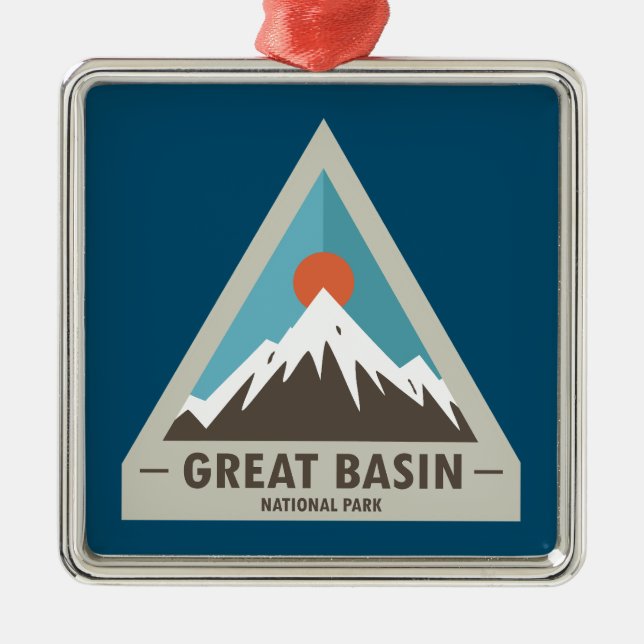 Great Basin National Park Metal Tree Decoration (Front)