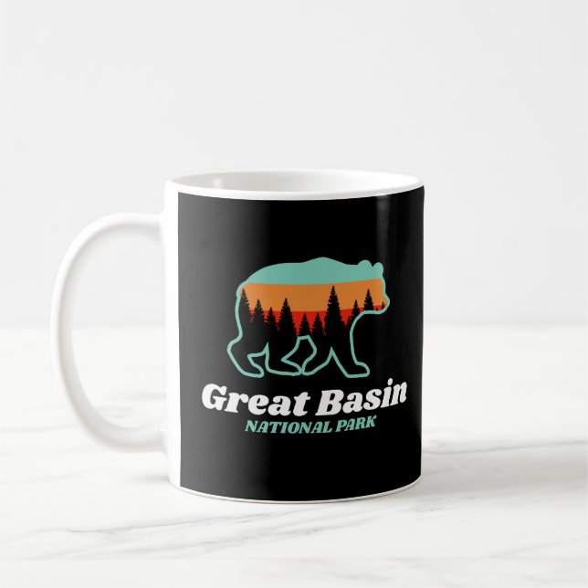 Great Basin National Park Nevada Bear Retro  Coffee Mug (Left)