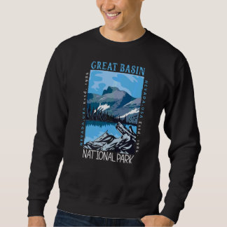 Great Basin National Park Nevada Distressed Vintag Sweatshirt