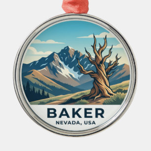 Great Basin National Park Nevada Metal Tree Decoration