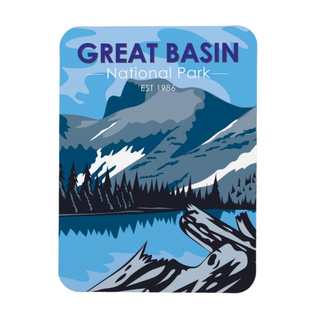  Great Basin National Park Nevada Vintage Magnet (Vertical)