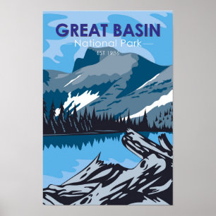 Great Basin National Park Nevada Vintage Poster
