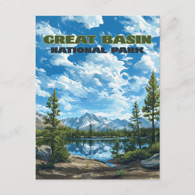 Great Basin National Park Nevada Wheeler Peak Postcard (Front)