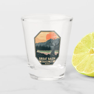 Great Basin National Park Retro Emblem Shot Glass