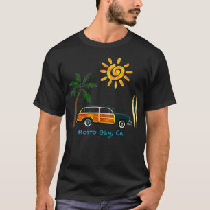 Great Beach Woodie Surf Design For Morro Bay  T-Shirt