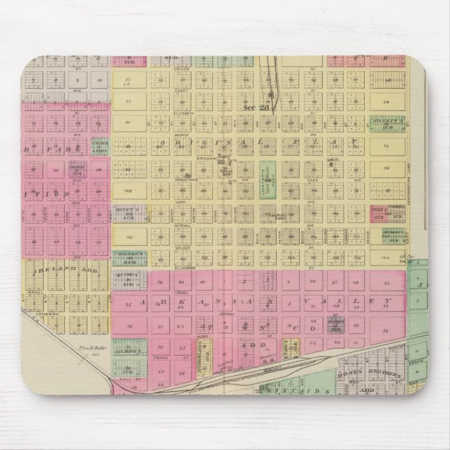 Great Bend, Albert, Kansas Mouse Mat (Front)