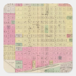 Great Bend, Albert, Kansas Square Sticker