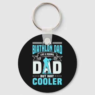 Great Biathlon Dad Saying Cross-country Skiing Men Key Ring