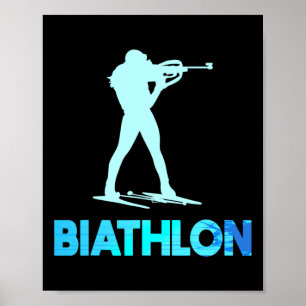 Great Biathlon Ski Design Cross-country Skiing Poster