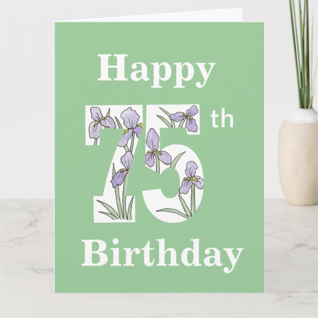 Great Big 75th Birthday Card (Front)