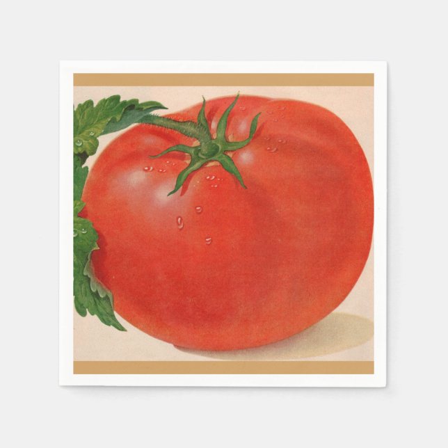 great BIG juicy tomato Napkin (Front)