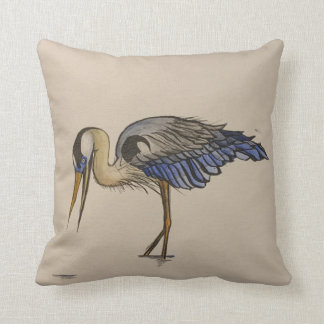 Great Blue Heron 2 Cushion