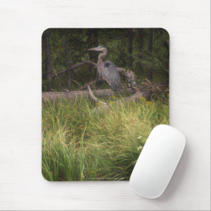 Great Blue Heron 8917 Mouse Mat