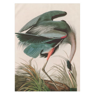 Great Blue Heron Birds of America Audubon Print Tablecloth